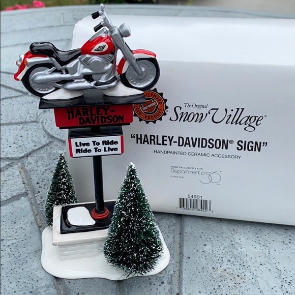 Other - Department 56 Harley-Davidson sign